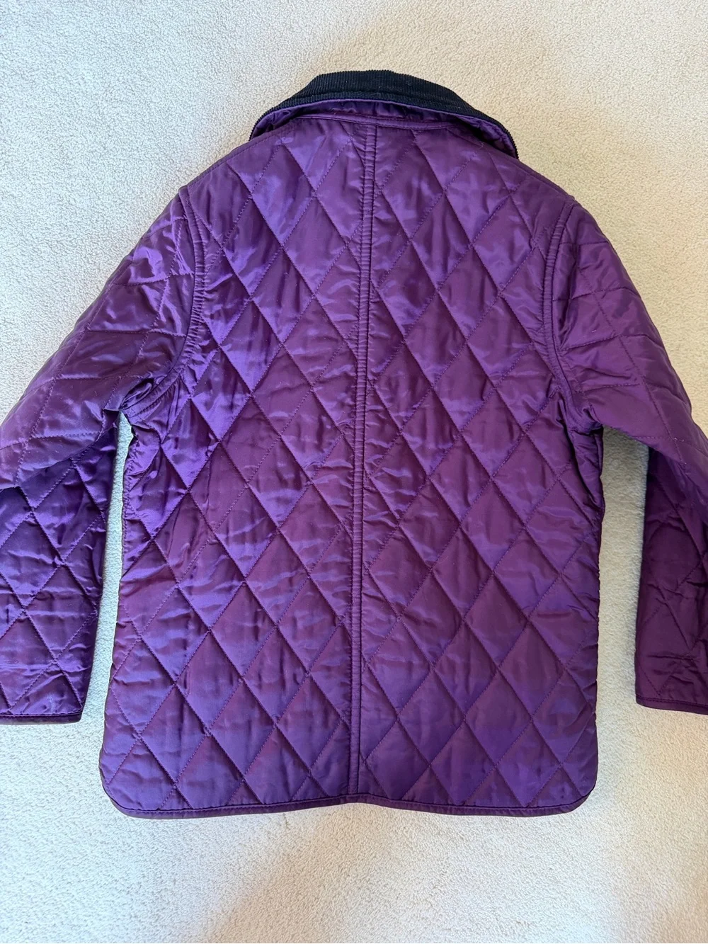 Barbour Quilted Kids Puffer Jacket in Plum - Picture 5 of 5